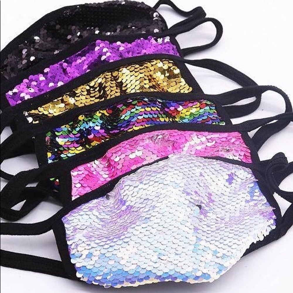 Beautiful Sequence Fancy Bling Masks - Picture 2 of 9